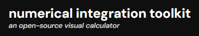 numerical integration toolkit - function mapper, computations, and error bounds